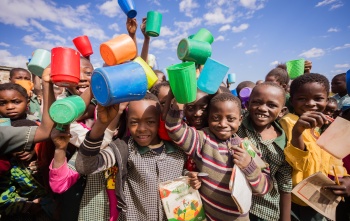 Children at school in Zambia