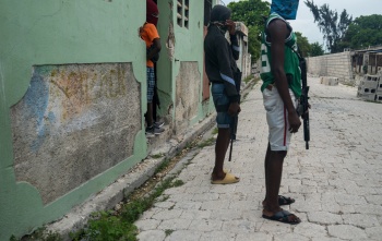 Image of armed gangs in Haiti
