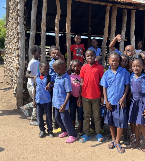 Children at school in Mozambique