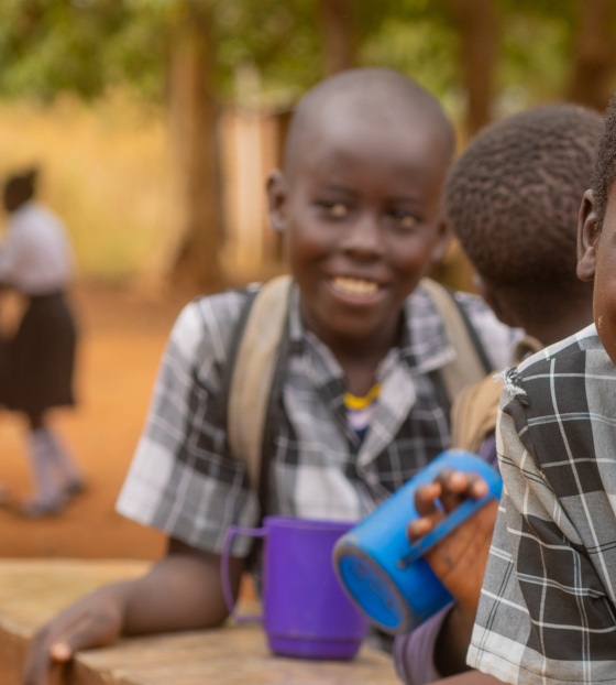 Children at school in Zambia