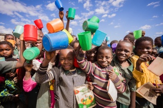 Children at school in Zambia